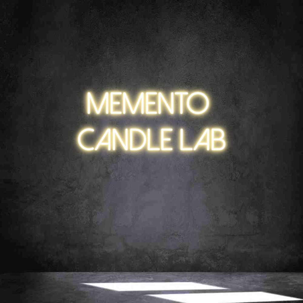 Neon personalizado: MEMENTO
CAN...