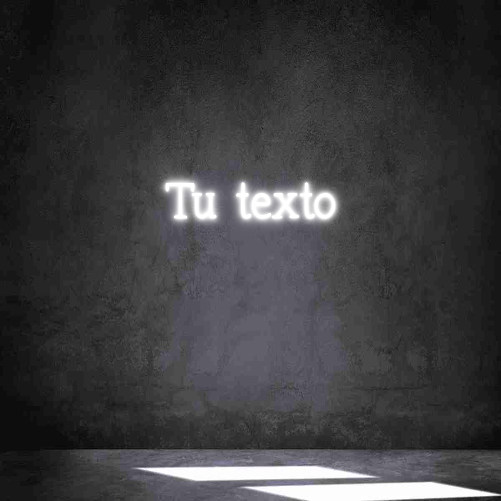 Neon personalizado: Tu texto