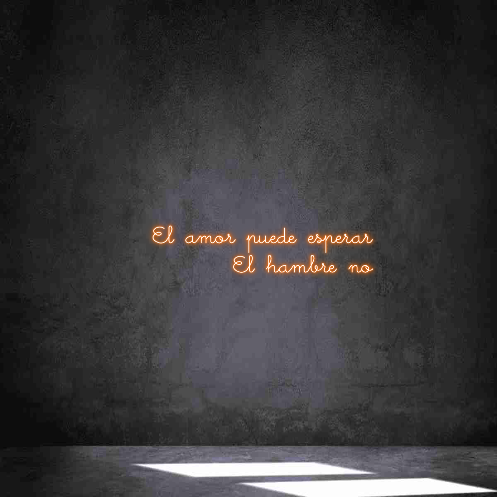 Neon personalizado: El amor puede...
