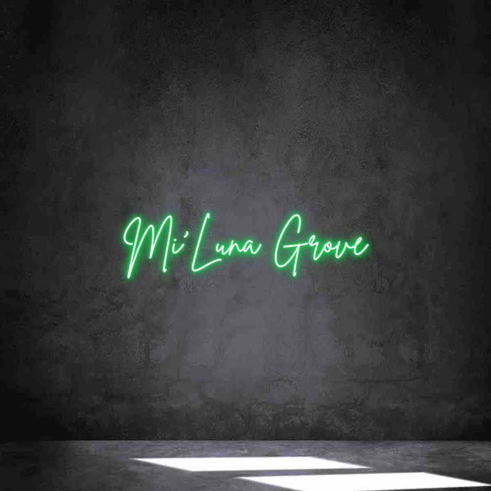 Neon personalizado: Mi’Luna Grove