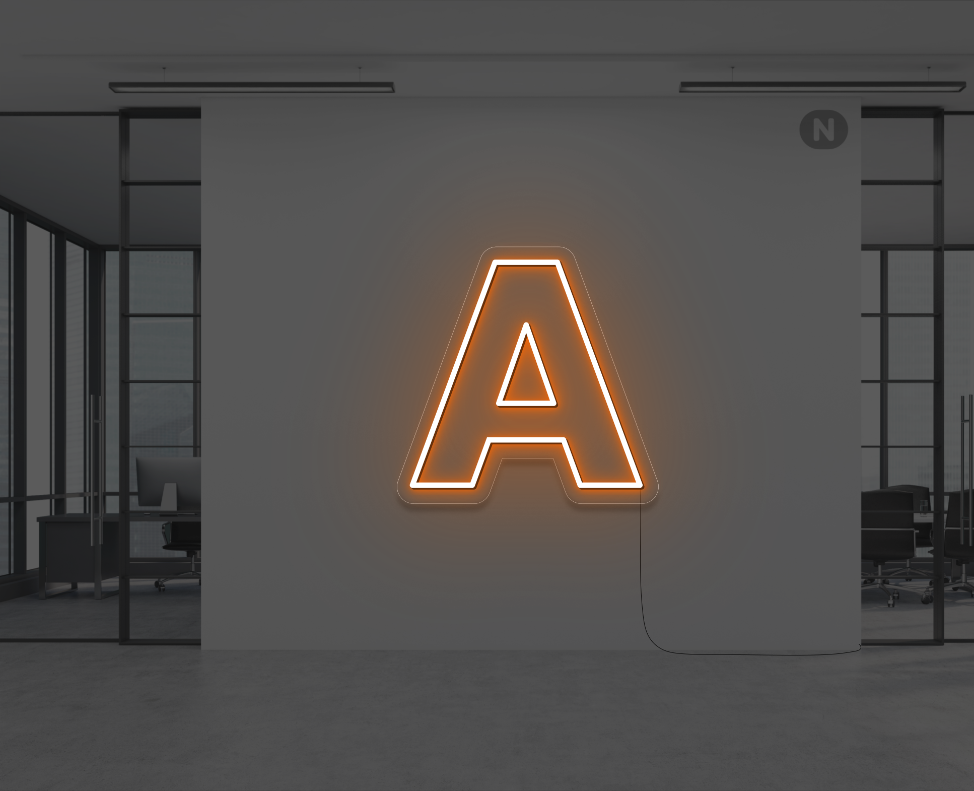 letras-de-neon-a-naranja