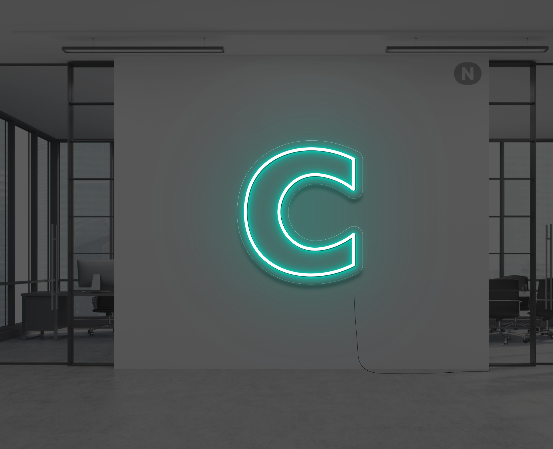 letras-de-neon-c-turquesa