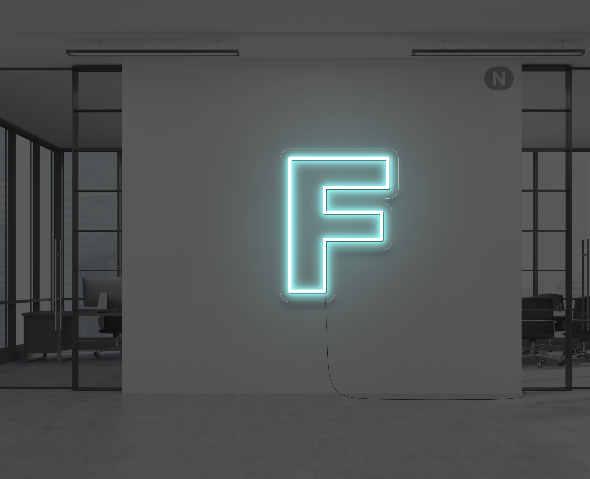 letras-de-neon-f-azul-hielo