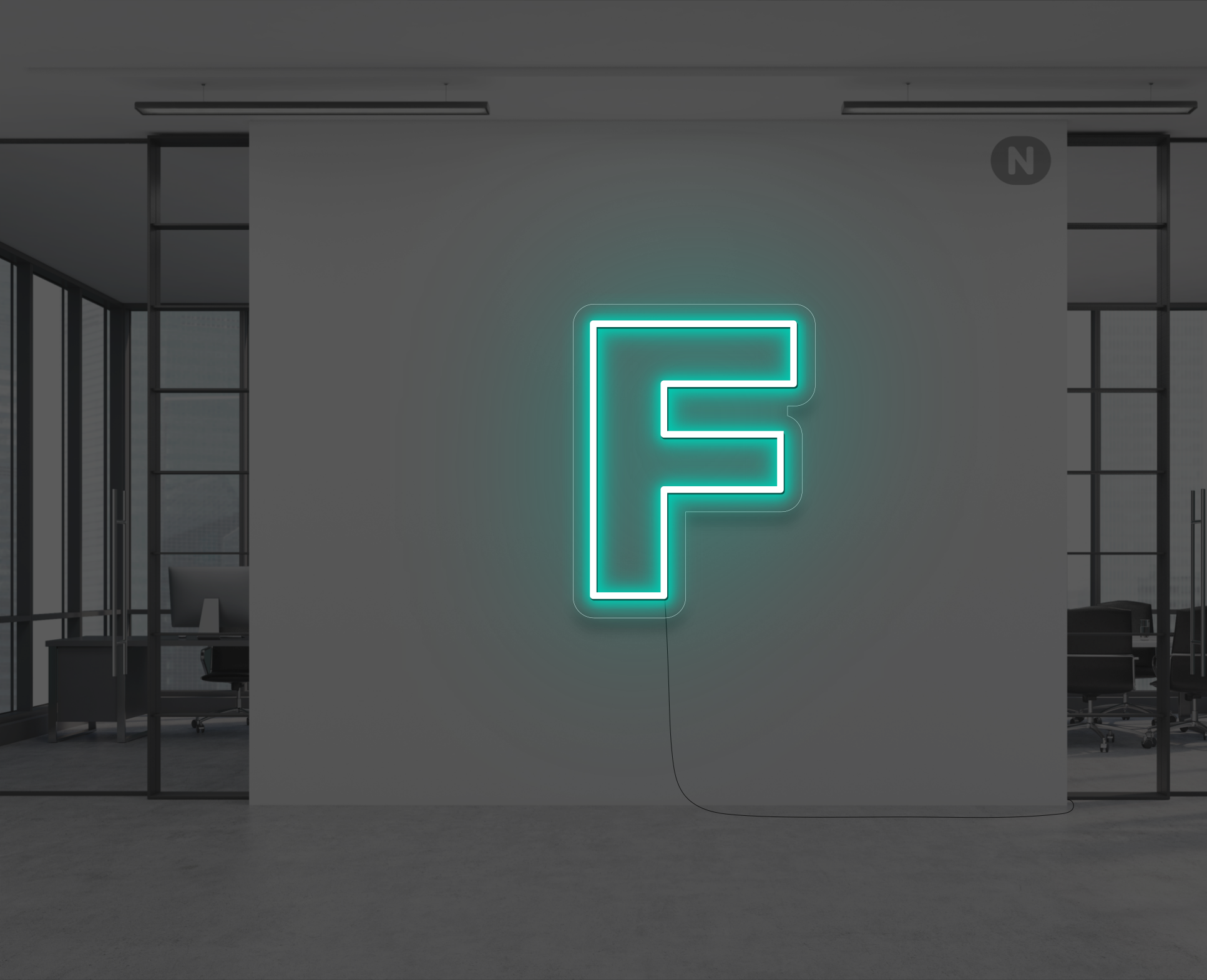 letras-de-neon-f-turquesa