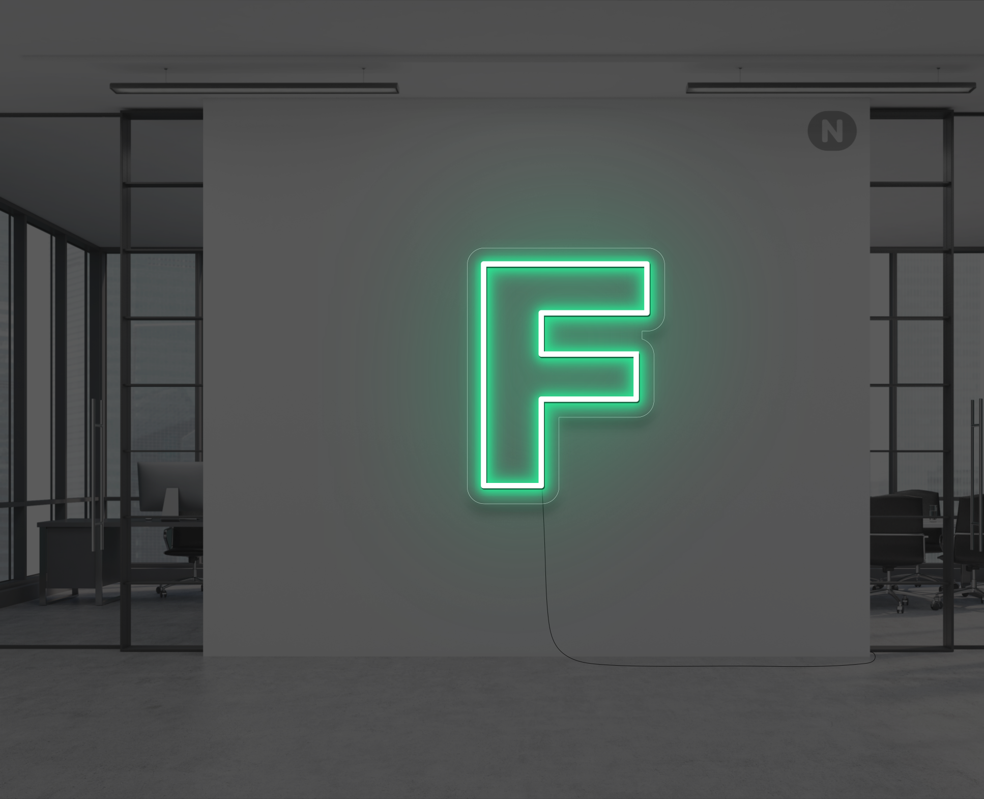 letras-de-neon-f-verde
