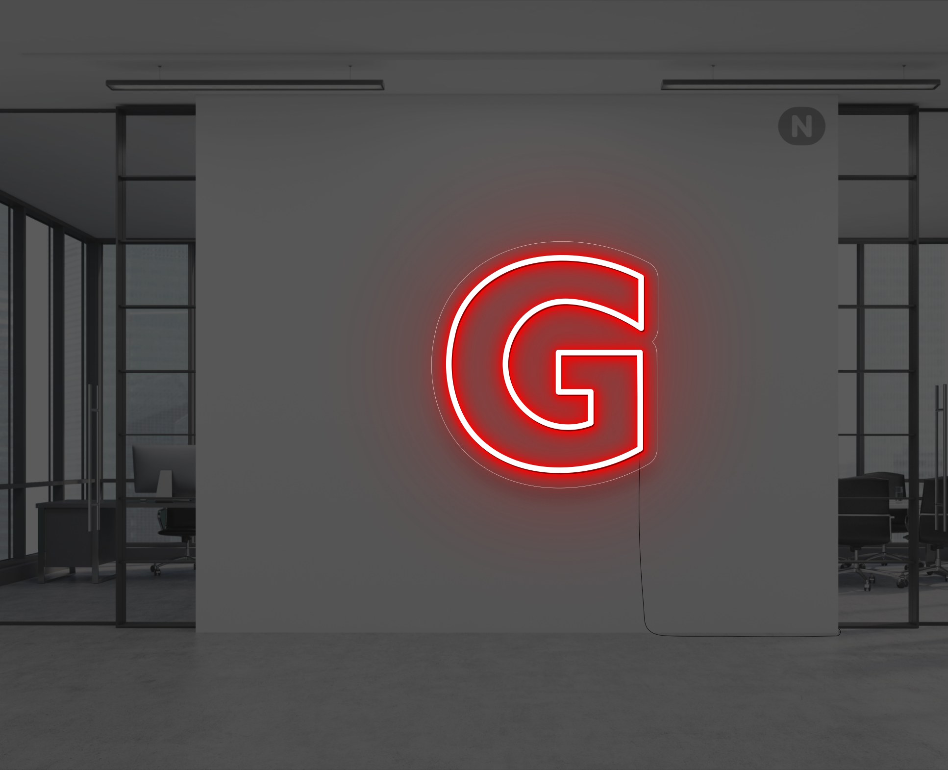 letras-de-neon-g-rojo
