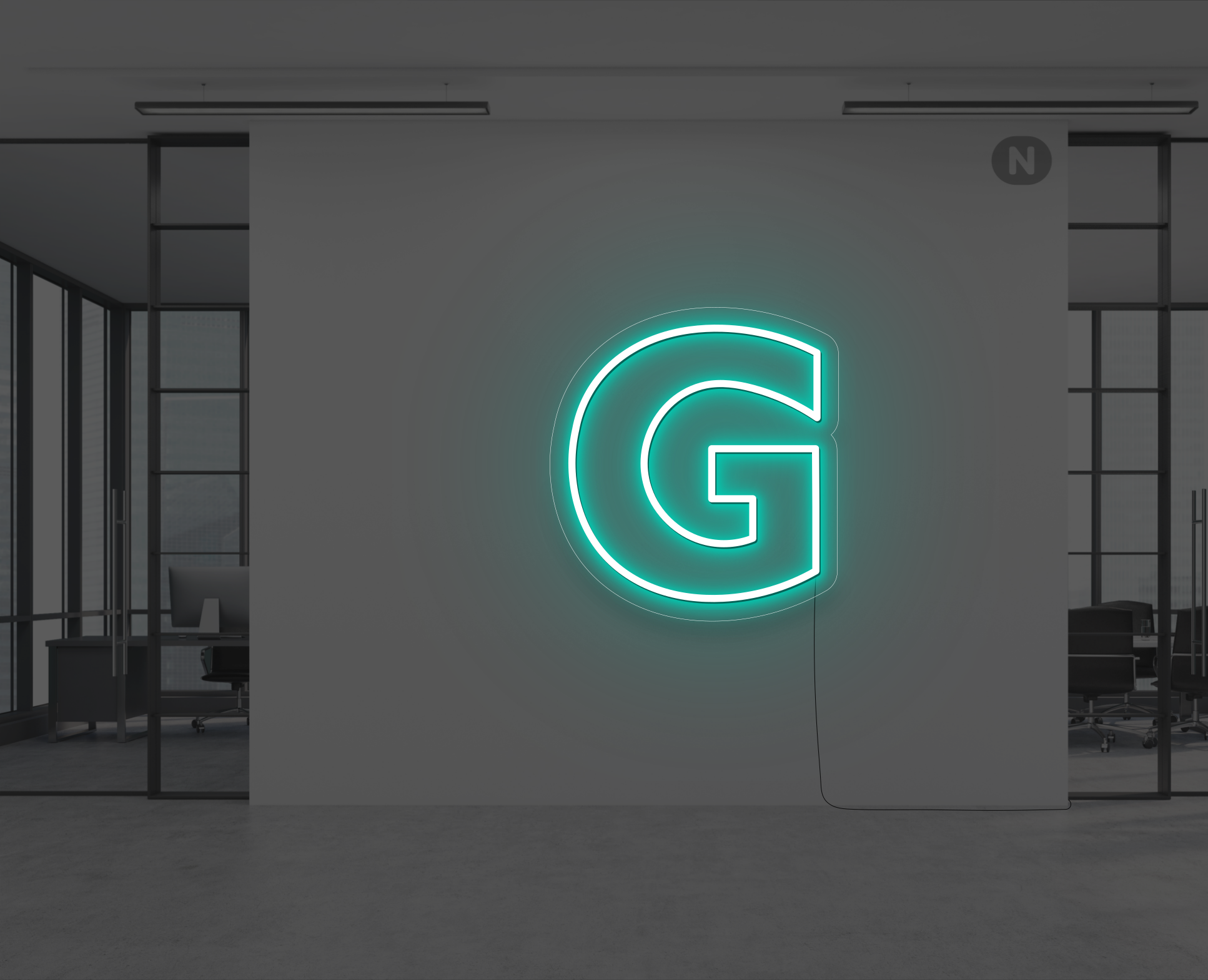 letras-de-neon-g-turquesa