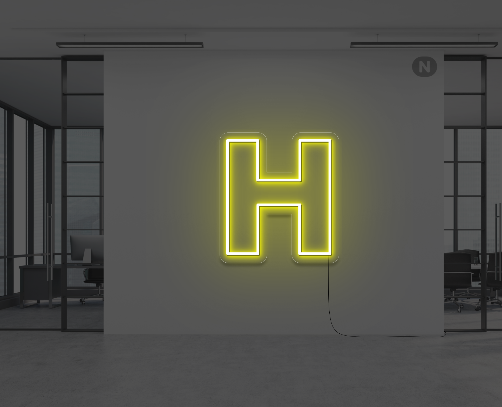 letras-de-neon-h-amarillo