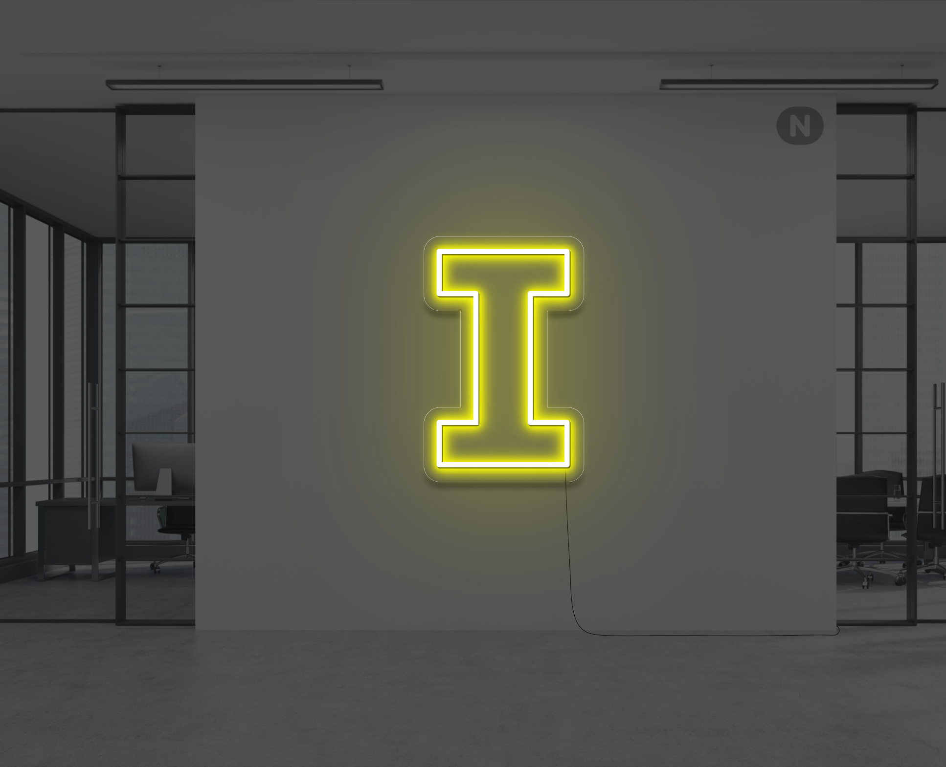 letras-de-neon-i-amarillo