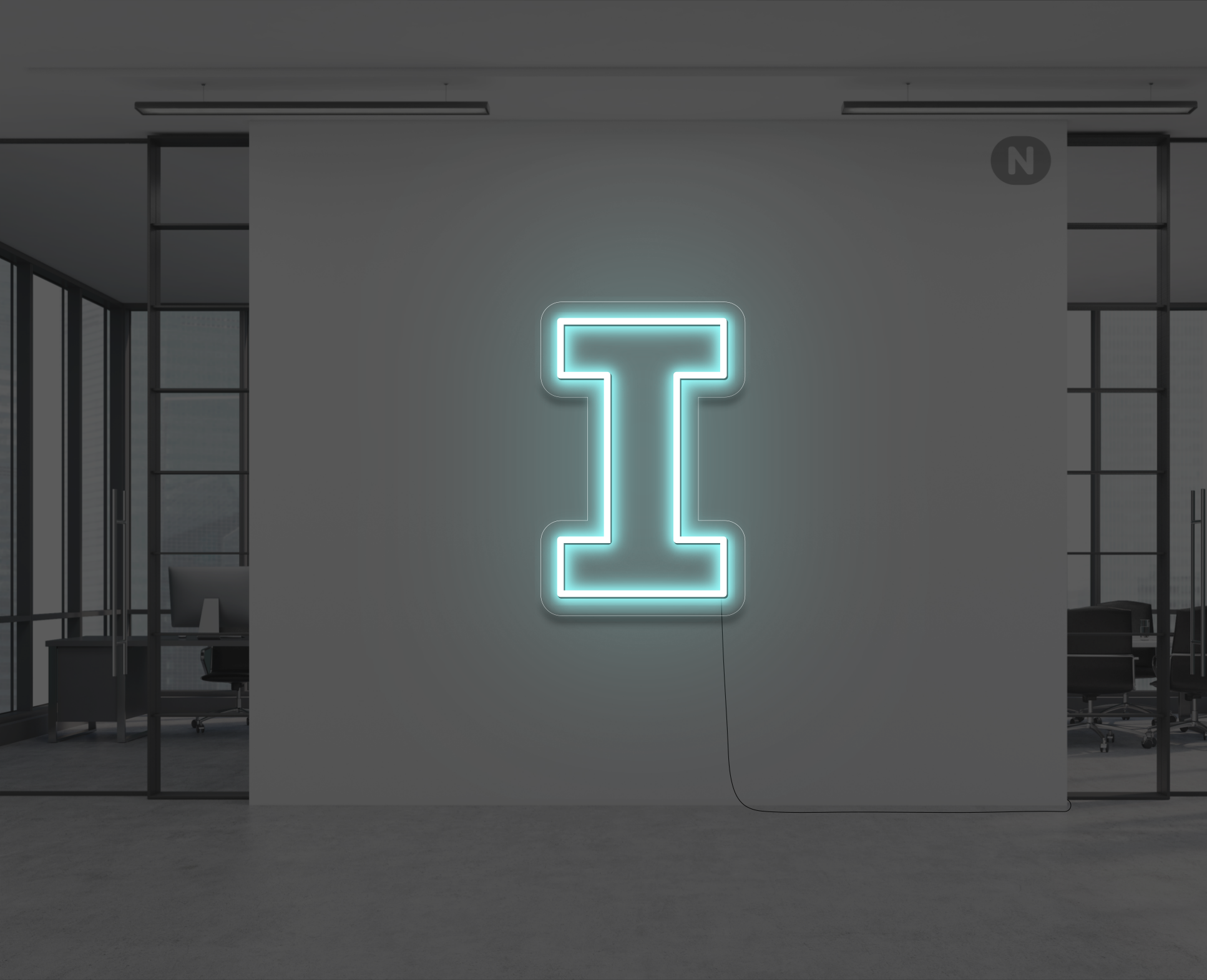 letras-de-neon-i-azul-hielo