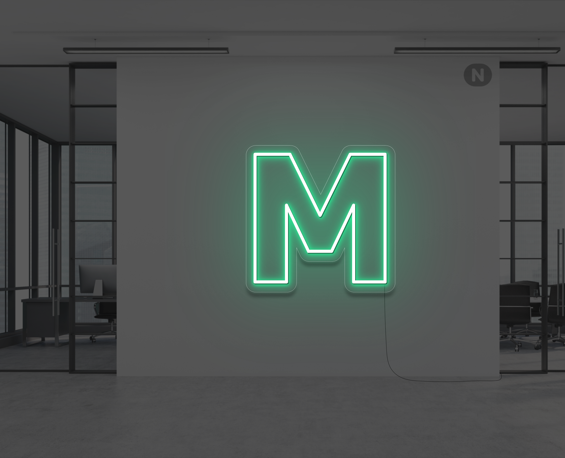 letras-de-neon-m-verde