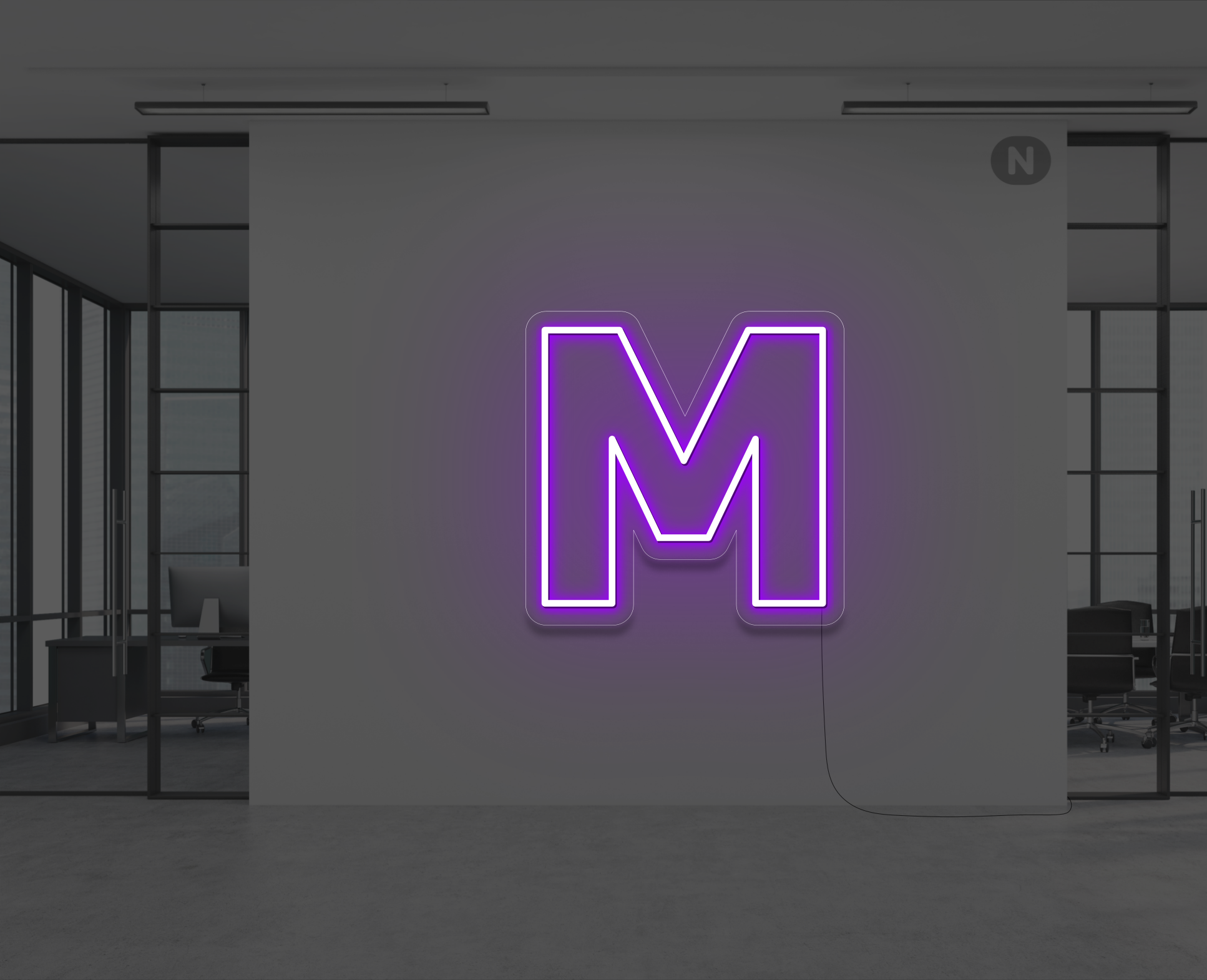 letras-de-neon-m-violeta