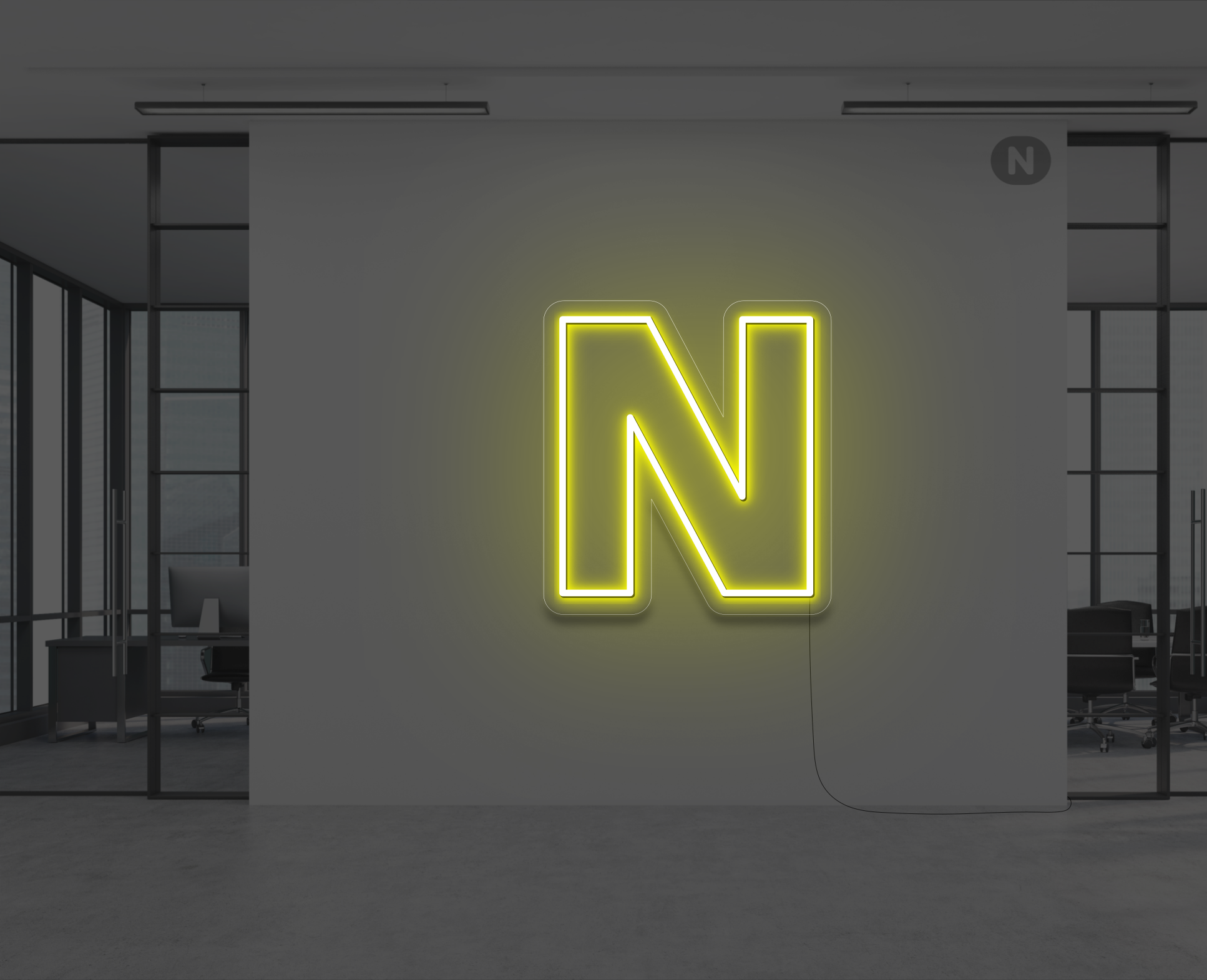 letras-de-neon-n-amarillo