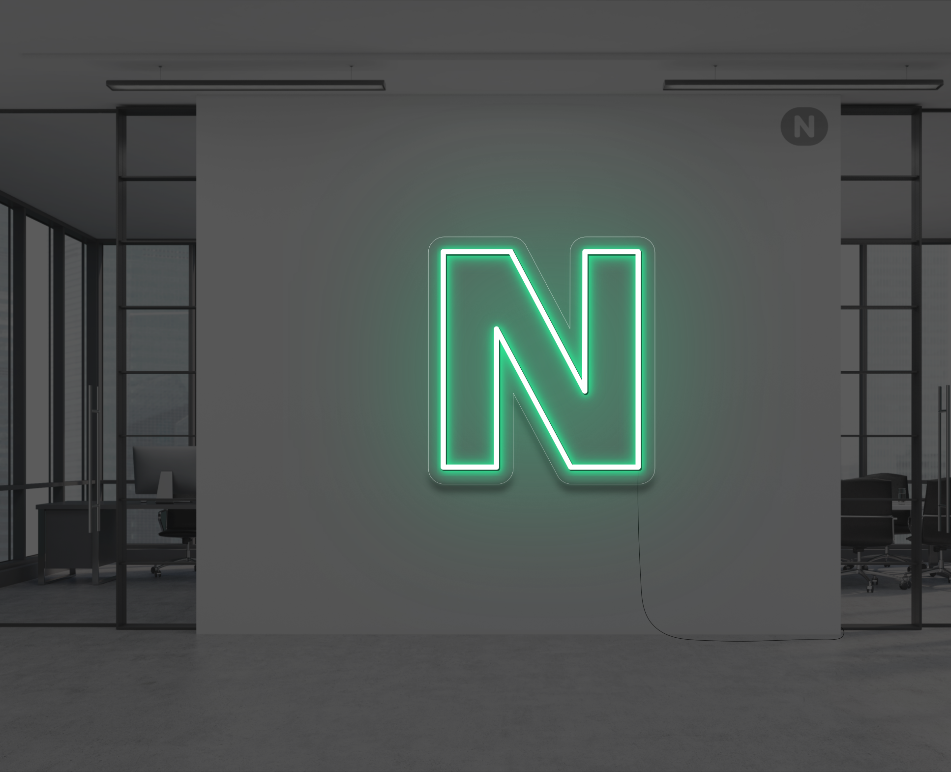 letras-de-neon-n-verde