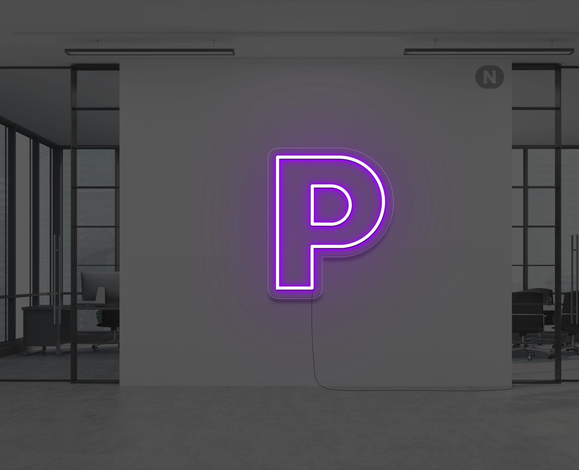 letras-de-neon-p-violeta