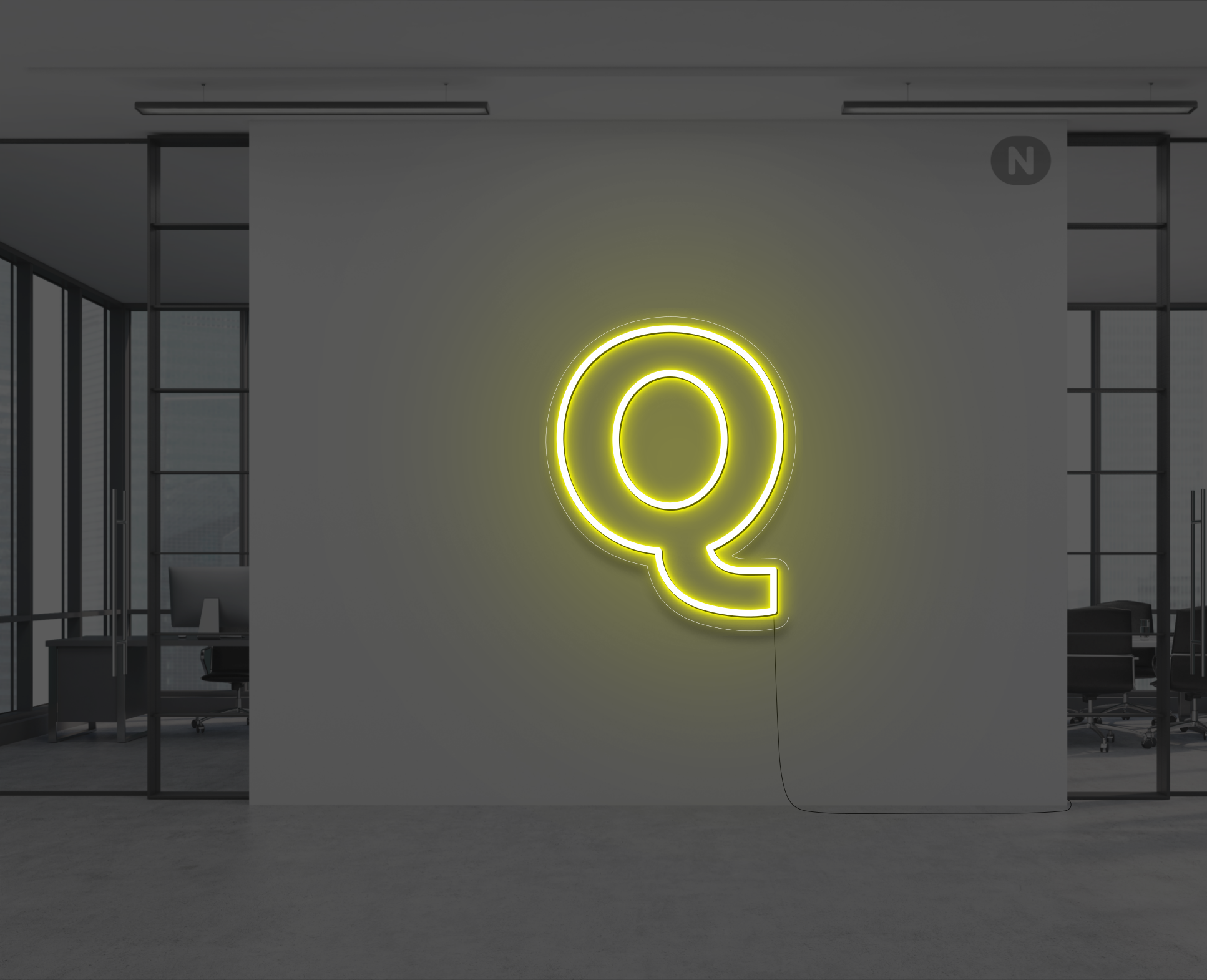 letras-de-neon-q-amarillo
