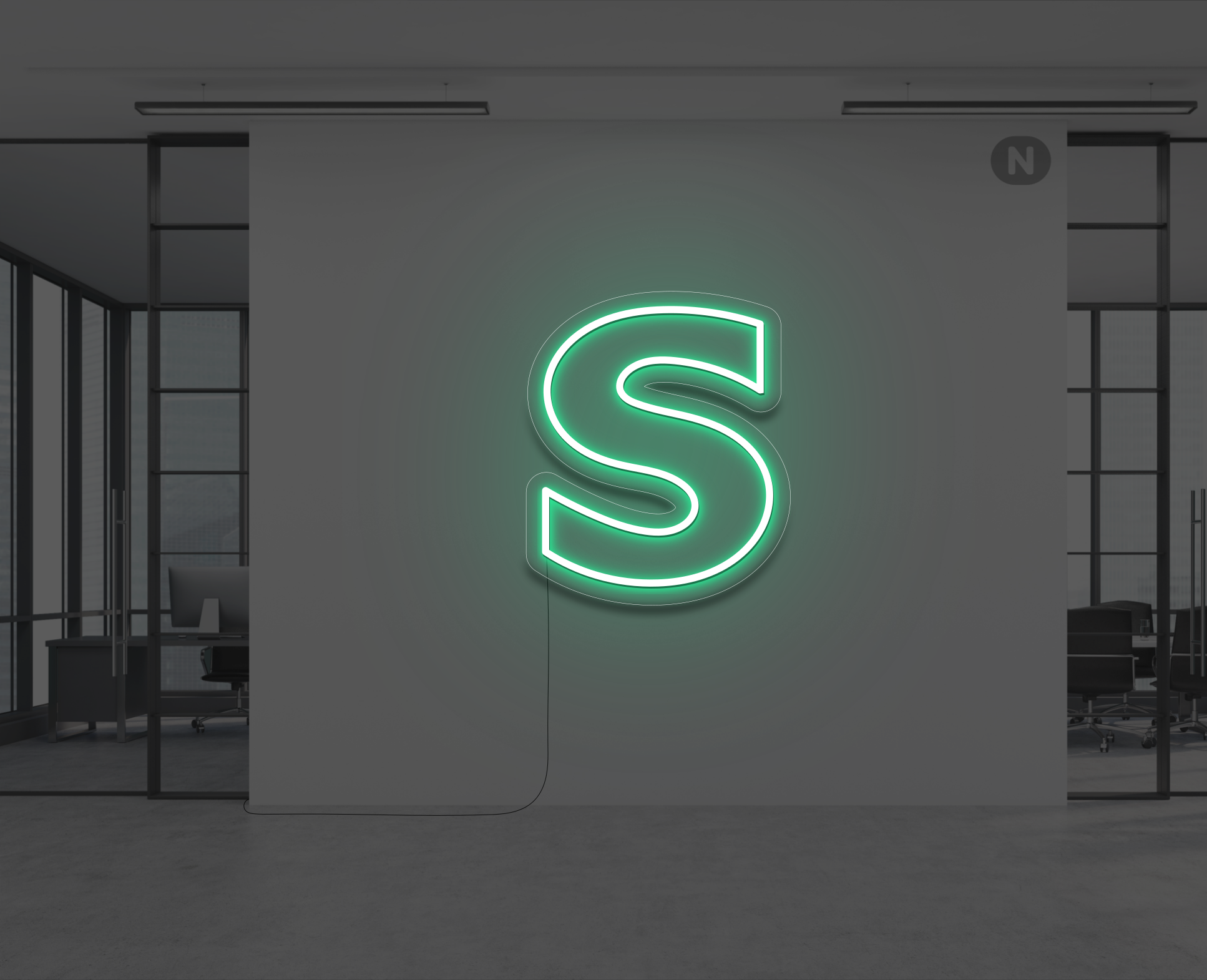 letras-de-neon-s-verde