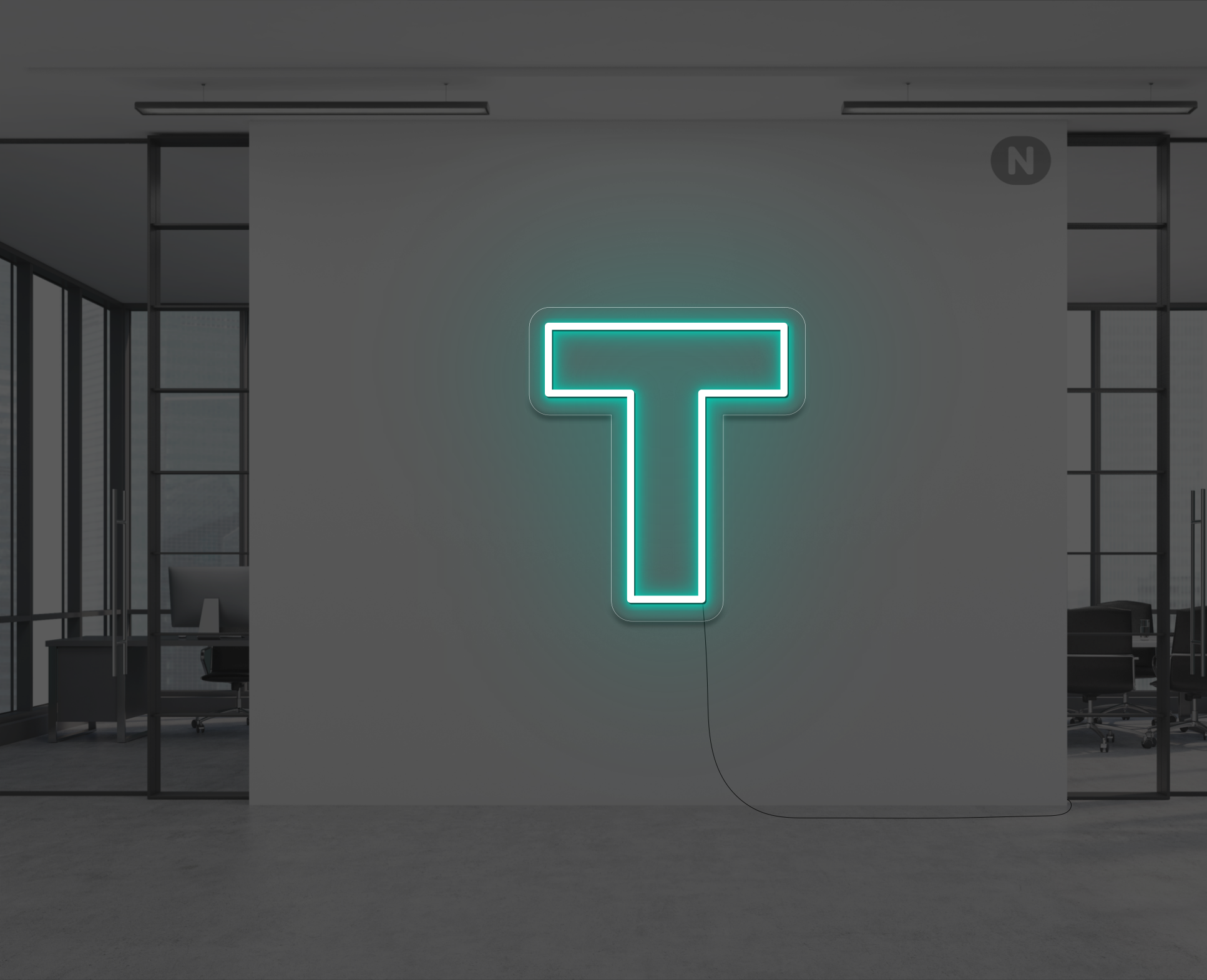 letras-de-neon-t-turquesa