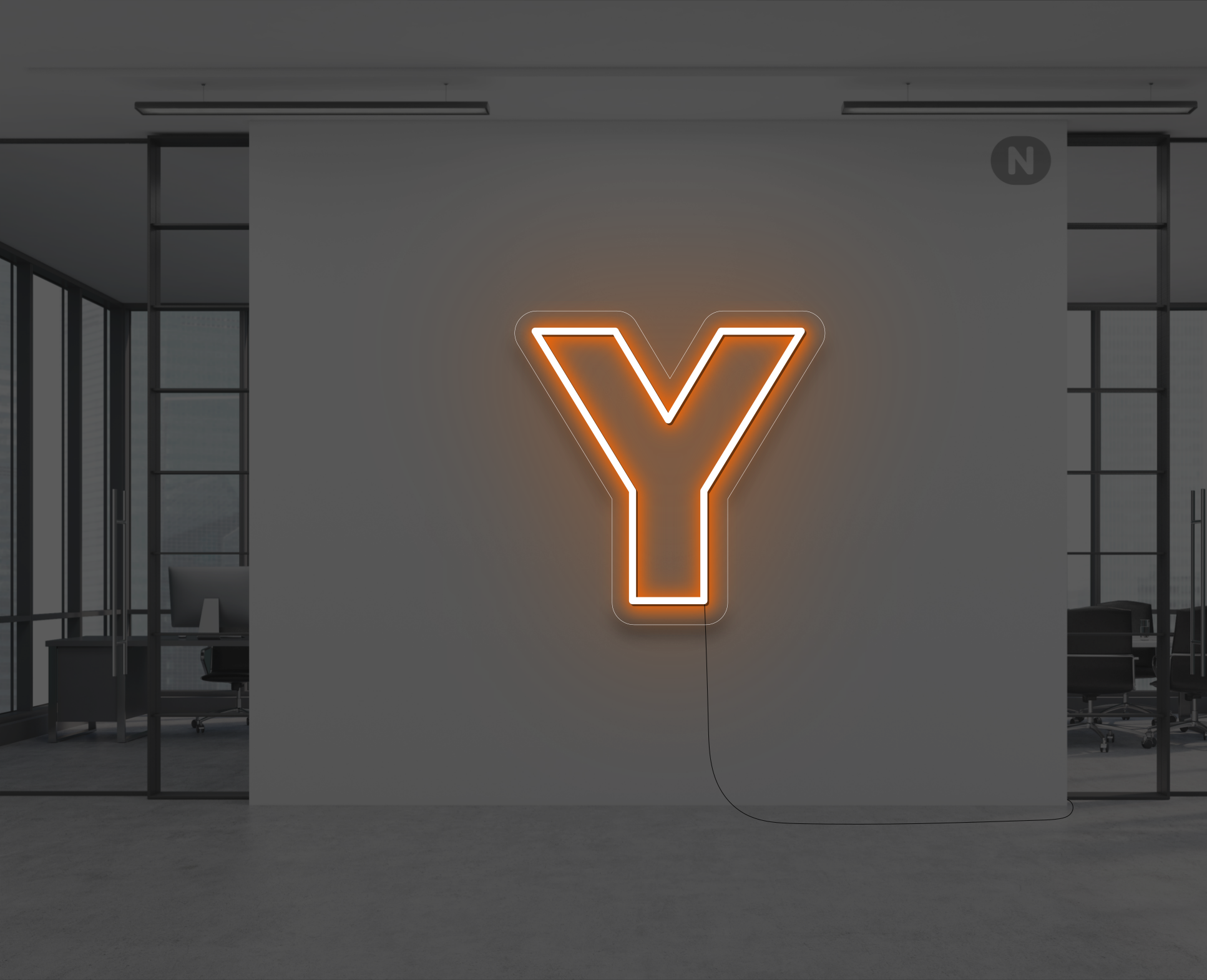 letras-de-neon-y-naranja