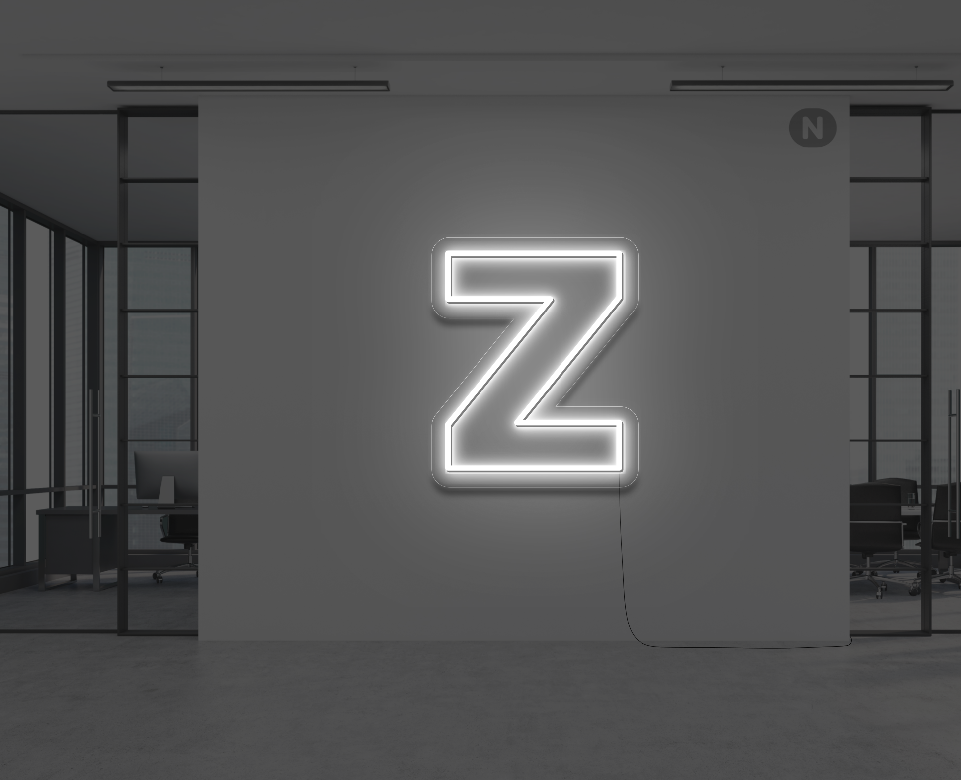 letras-de-neon-z-blanco