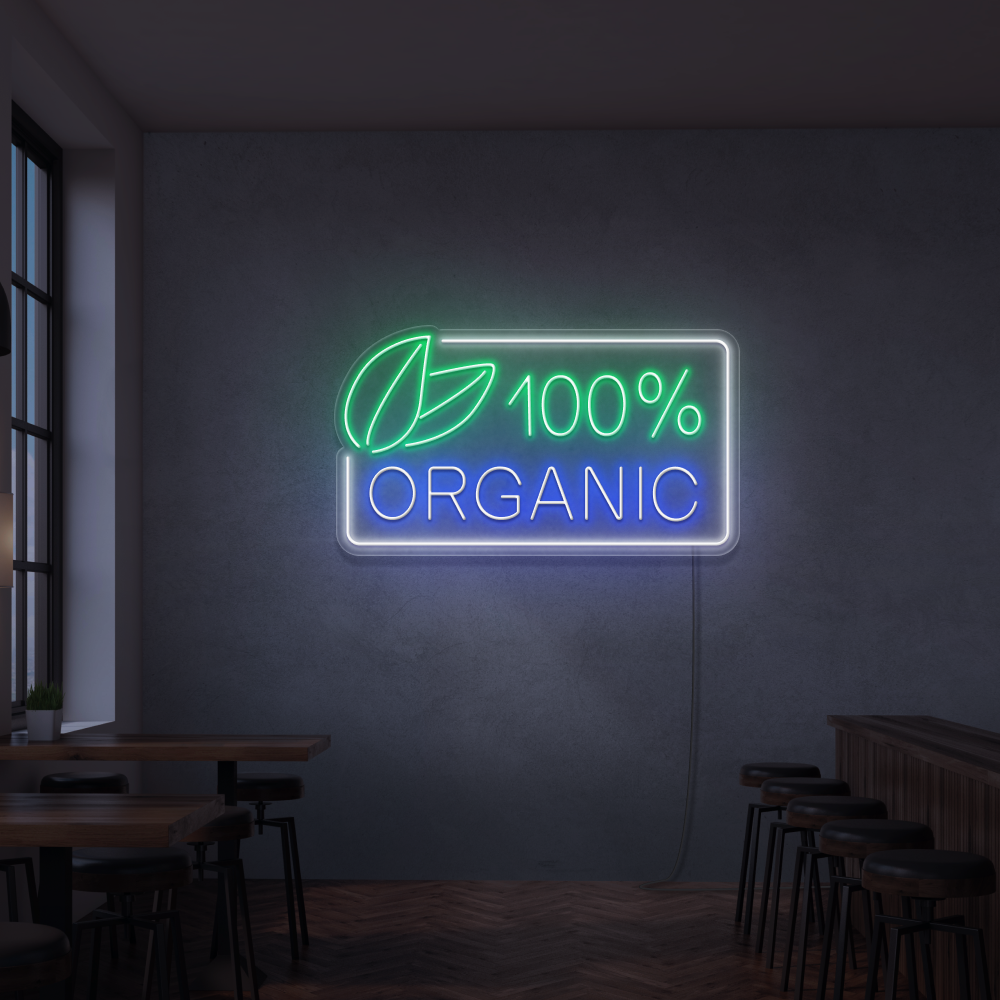 Cartel neon 100% Organic