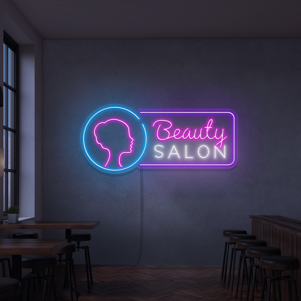 Cartel neon Beauty Salon 2