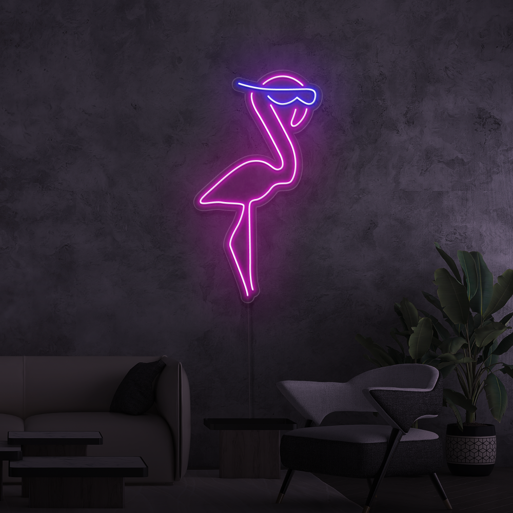 Cartel neon Flamingo