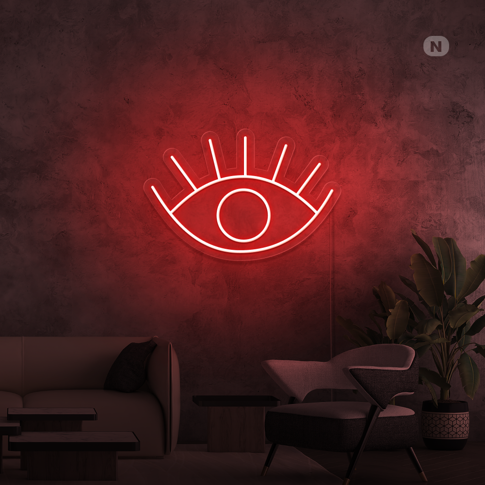 Cartel neon Ojo