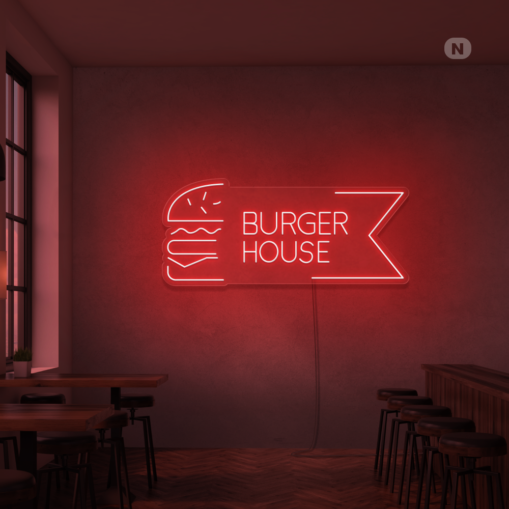 Cartel neon Burger House