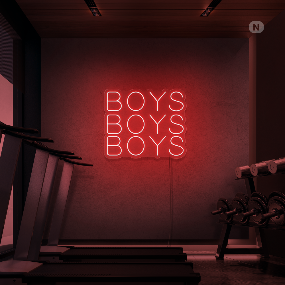Cartel neon Boys Boys Boys