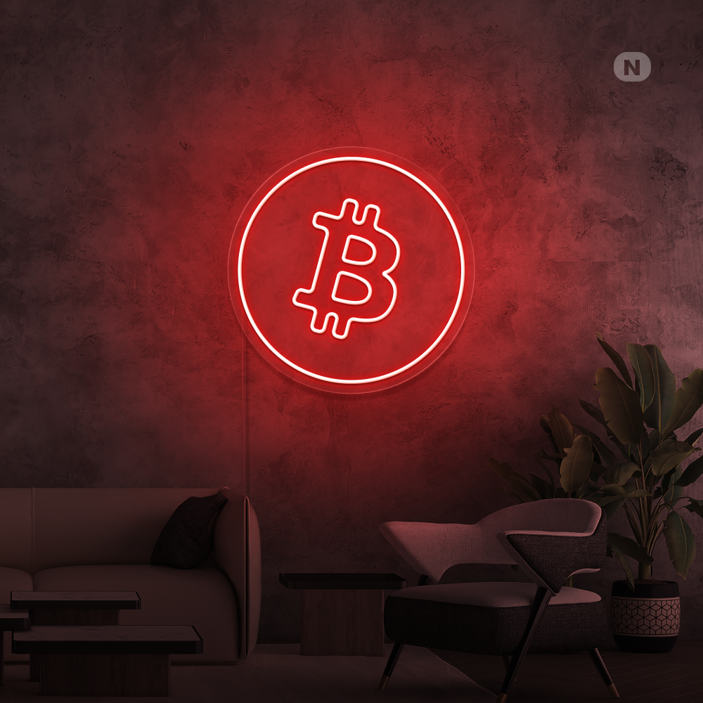 Cartel neon Bitcoin