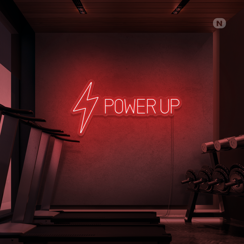 Cartel neon Power Up