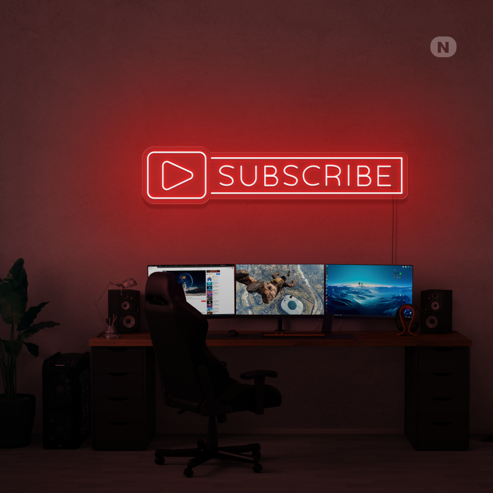 Cartel neon Subscribe