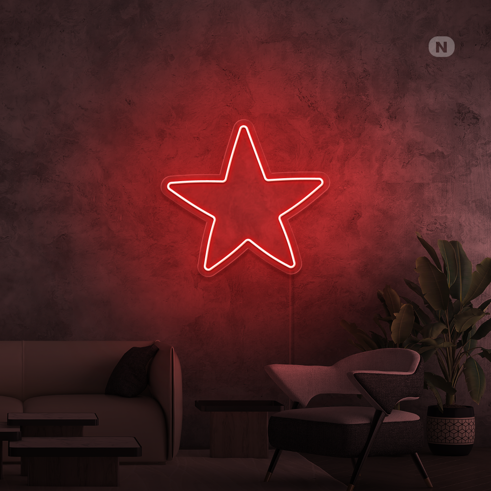 Cartel neon Estrella