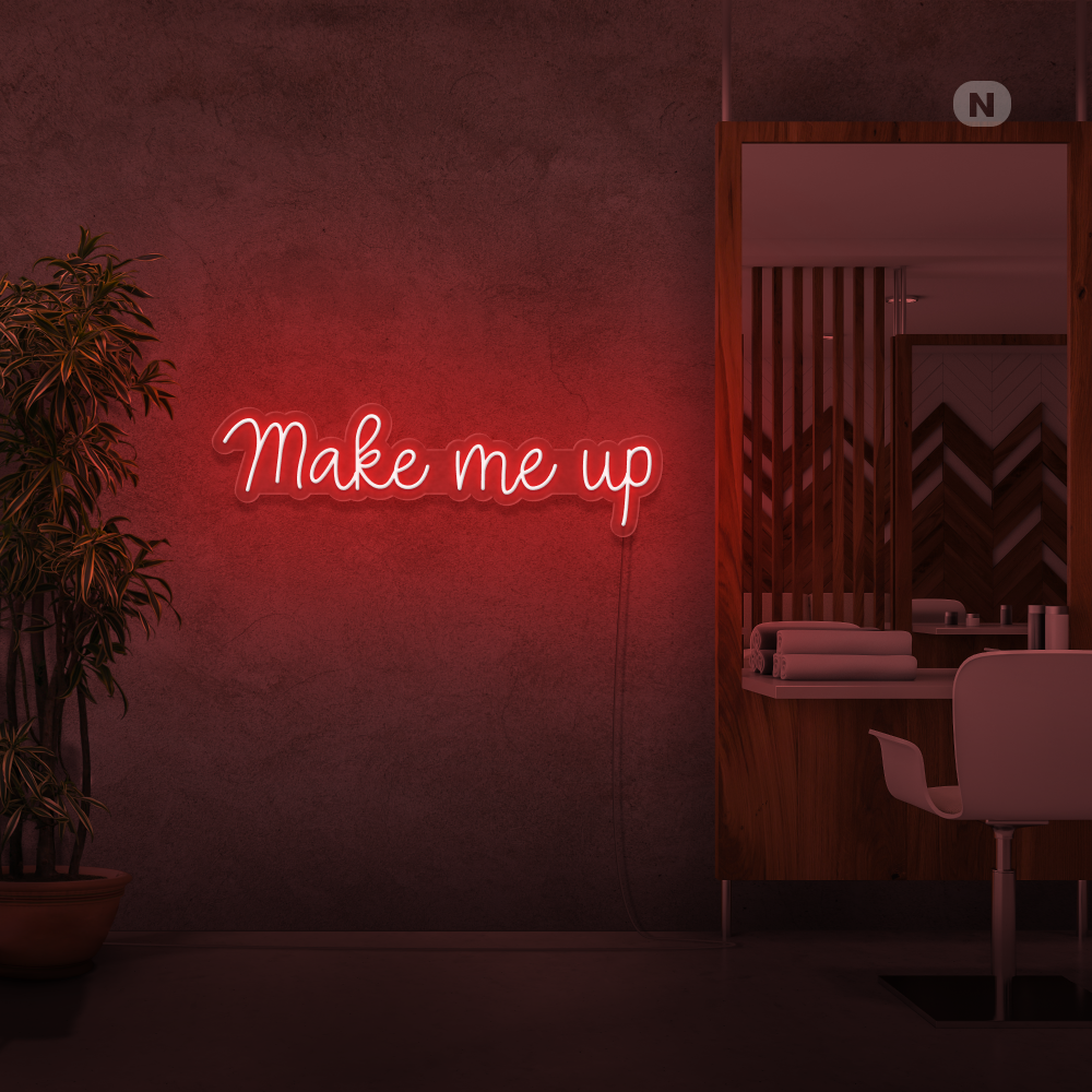 Cartel neon Make me up