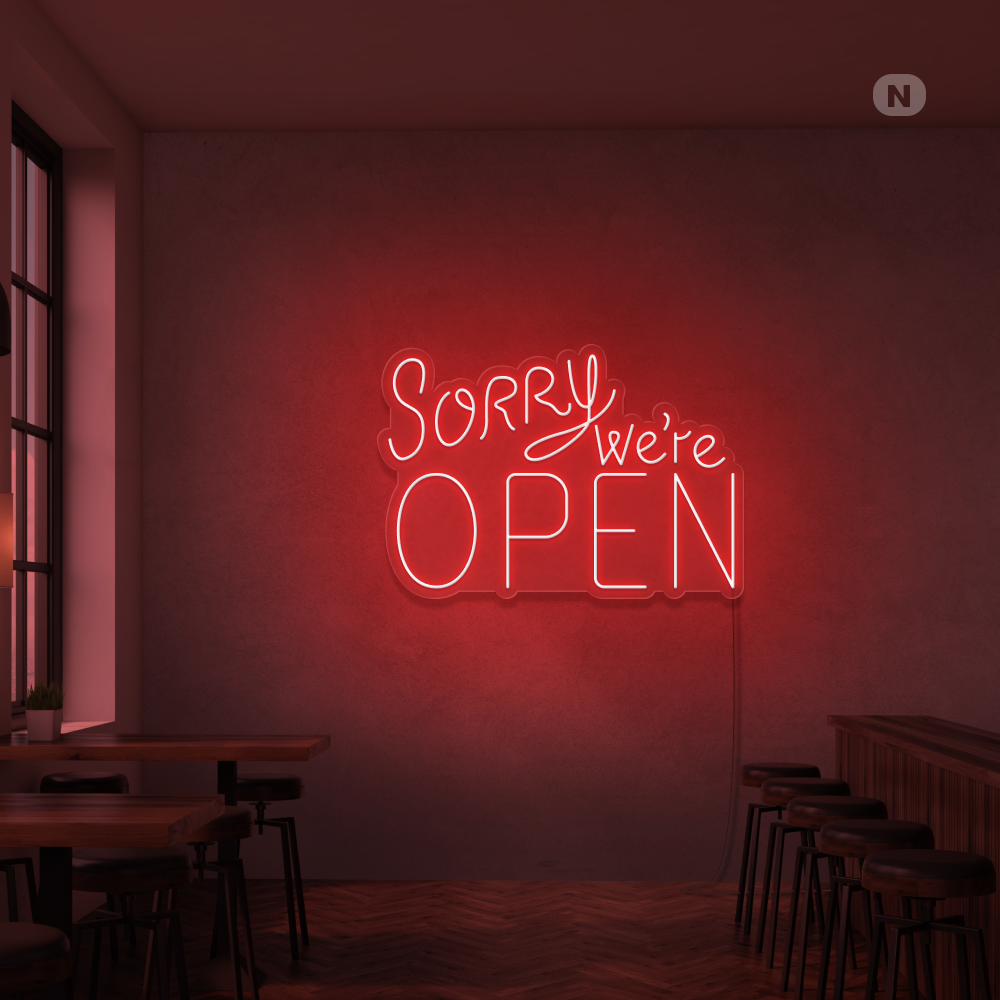 Cartel neon Open