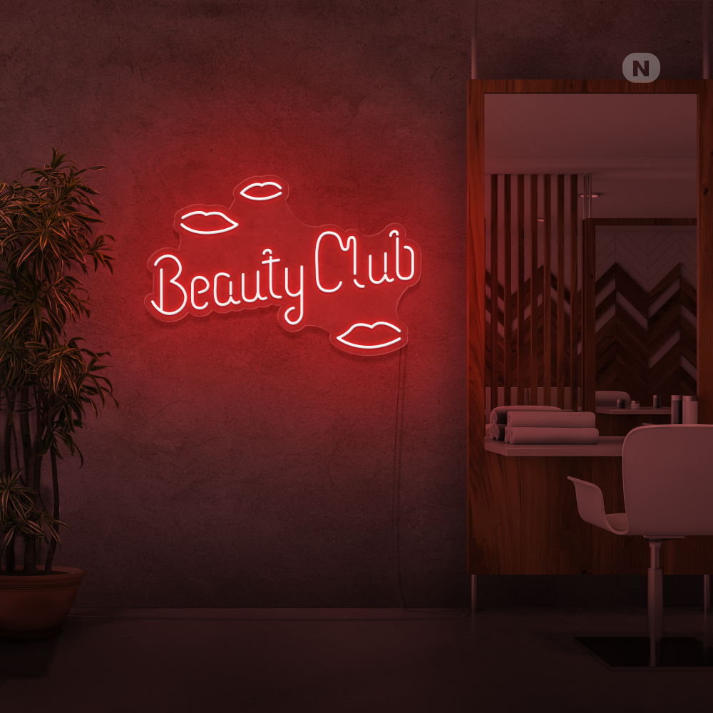 Cartel neon Beauty Club