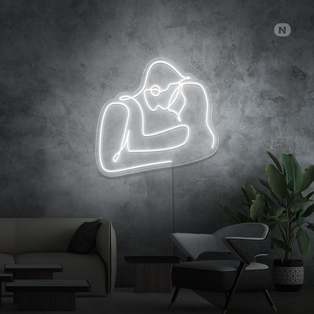 Cartel neon Amor de pareja