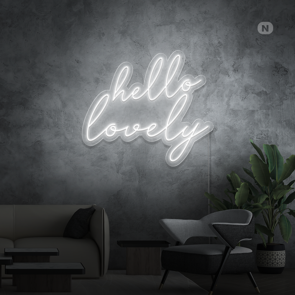 Cartel neon Hello Lovely