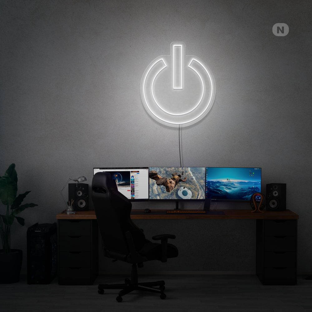 Cartel neon Potencia