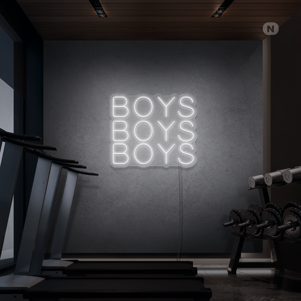 Cartel neon Boys Boys Boys