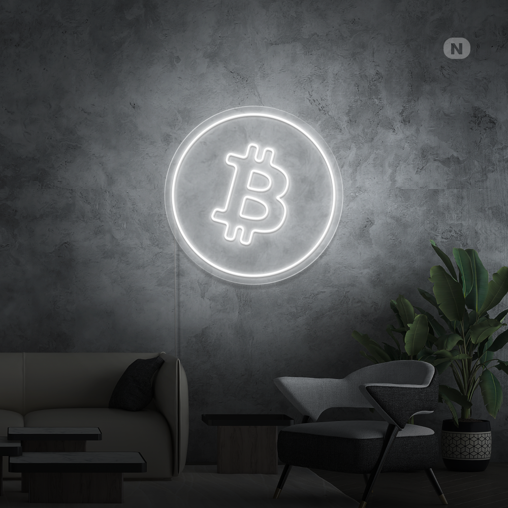 Cartel neon Bitcoin