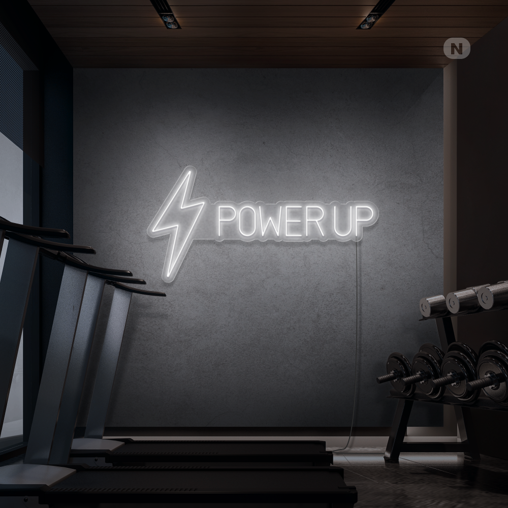 Cartel neon Power Up