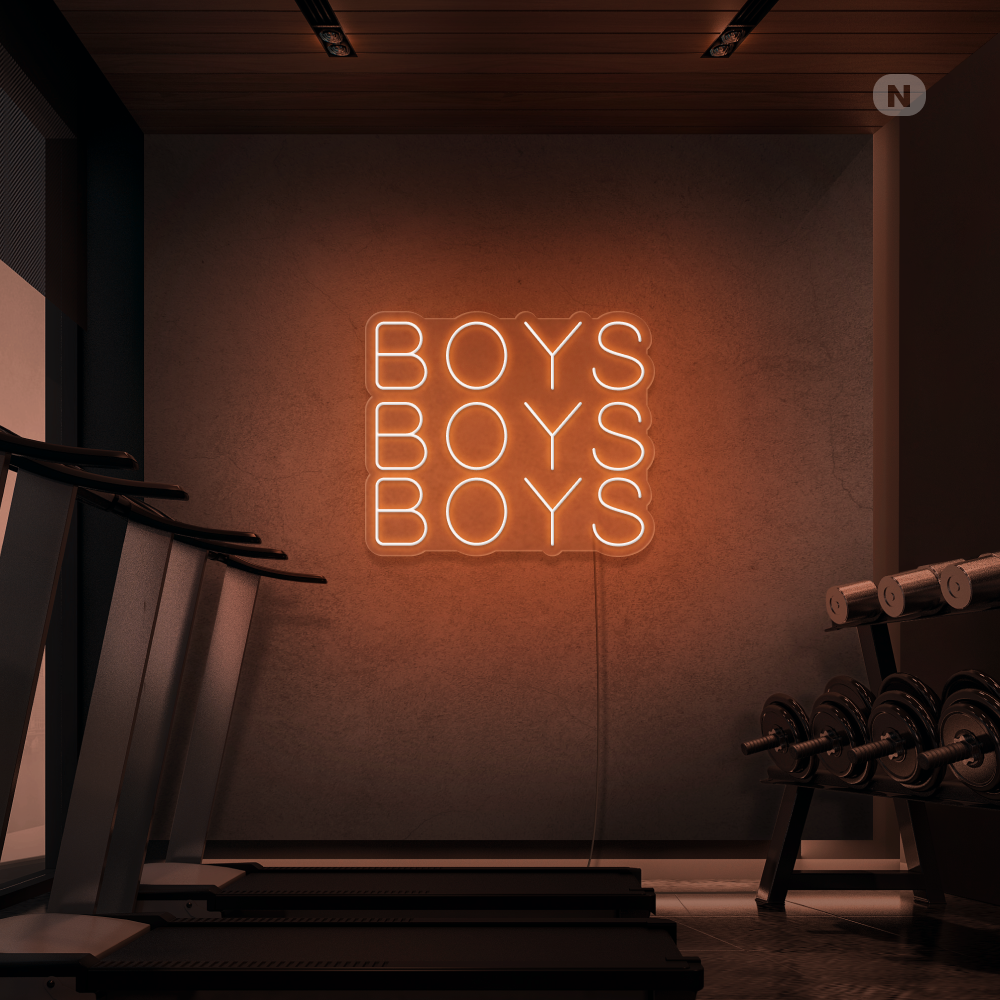 Cartel neon Boys Boys Boys