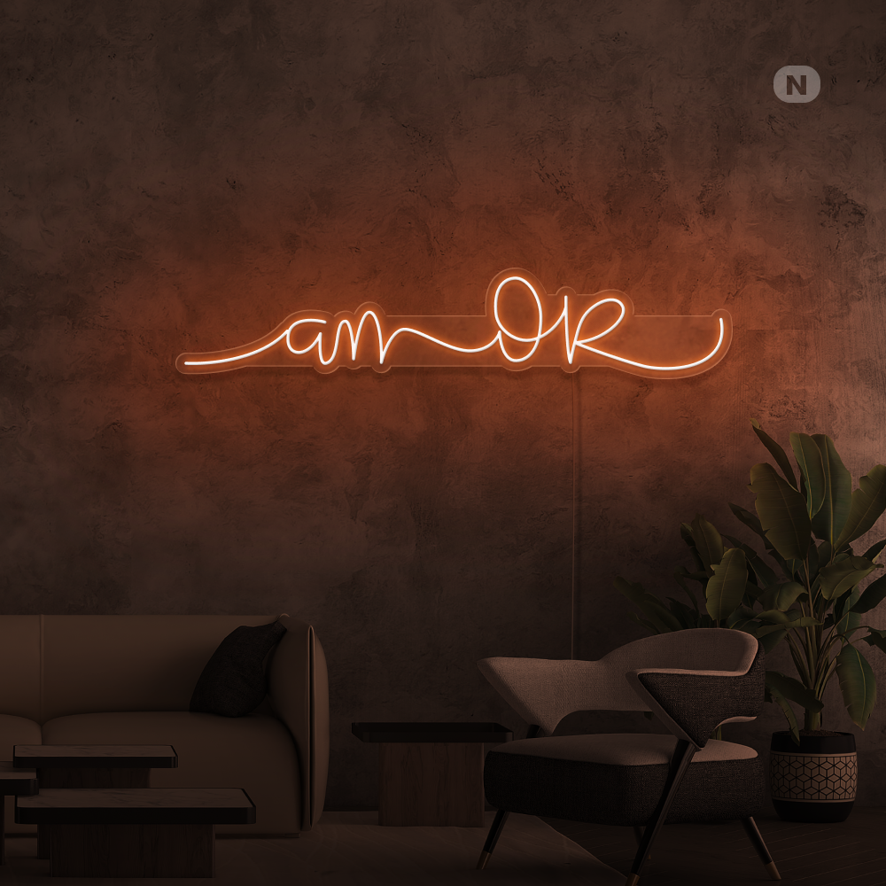 Cartel neon Amor 2