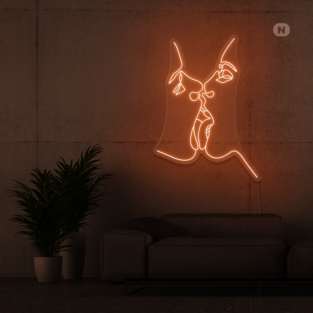 Cartel neon Comparte el amor