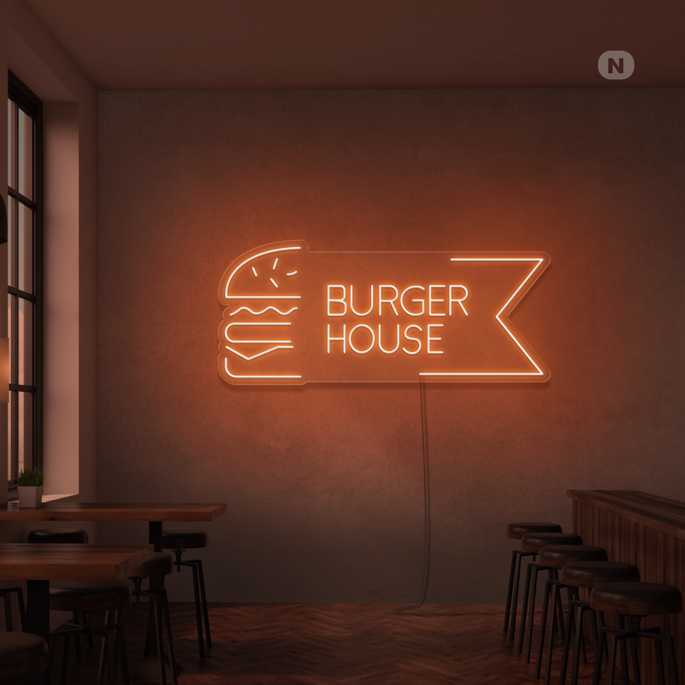 Cartel neon Burger House
