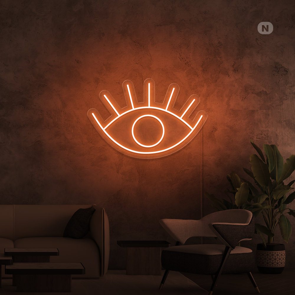 Cartel neon Ojo