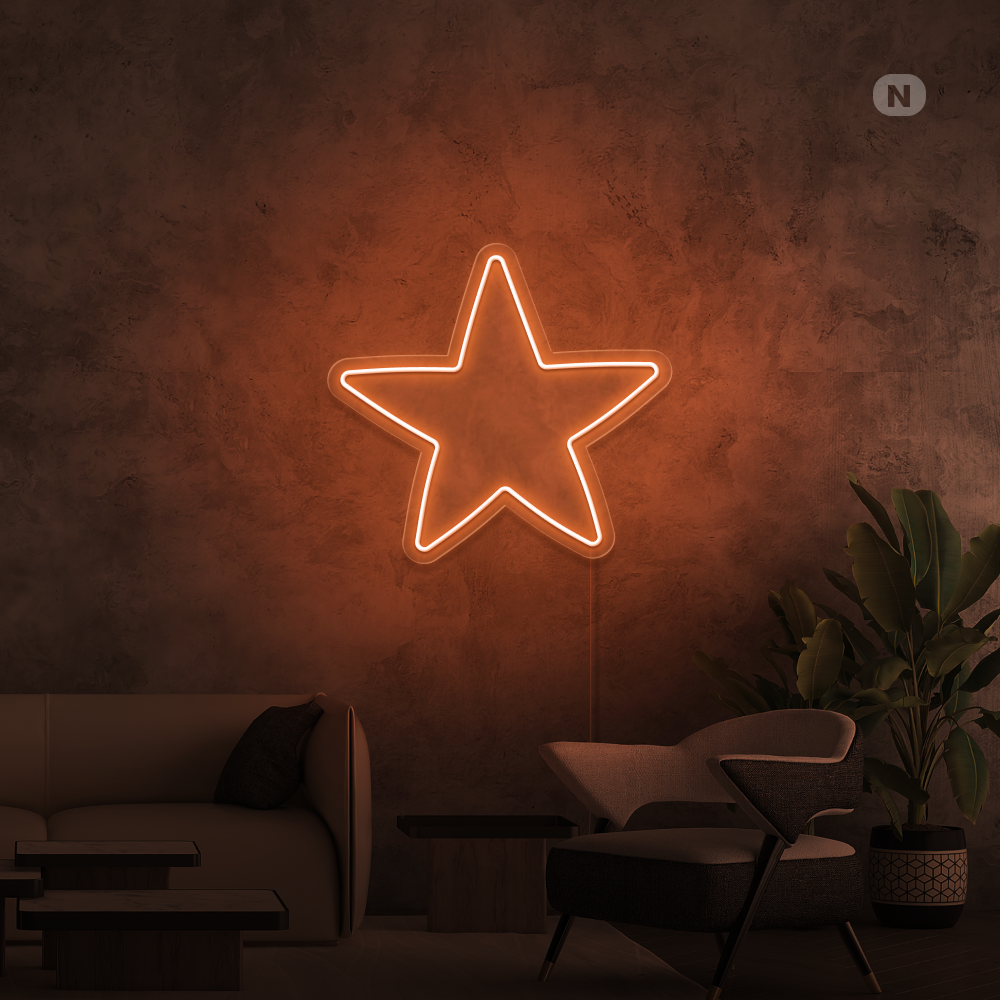 Cartel neon Estrella