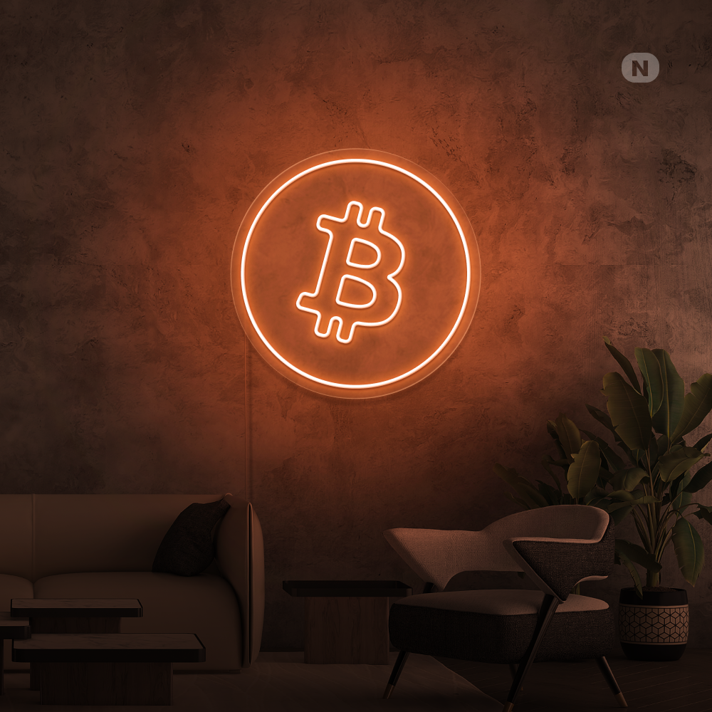 Cartel neon Bitcoin